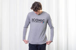 "Live Iconic/Ride Iconic" Long Sleeve Shirt (Gray)