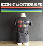 "Live Iconic/Ride Iconic" T-Shirt - Women's
